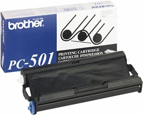 Brother - Black Thermal Print Cartridge Ribbon - Use with Brother Fax-575 - Industrial Tool & Supply