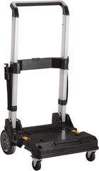 DeWALT - 200 Lb Capacity 12-3/4" OAH Trolley - Telescopic 3-Position Aluminum Handle, Metal, 2 Rigid, 2 Swivel Wheels - Industrial Tool & Supply