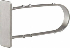 ECONOCO - 3/4" Wide, Open Shelving Accessory/Component - Steel, Satin Chrome Finish, 2" Long, Use with 1/2" x 1-1/2" Rectangular Tubing - Industrial Tool & Supply