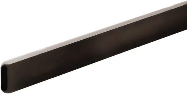 ECONOCO - 1/2" Wide, 1-1/2 High, Open Shelving Accessory/Component - Steel, Matte Finish, 48" Long, Use with 1/2" x 1-1/2" Rectangular Tubing Hangrail Brackets - Industrial Tool & Supply
