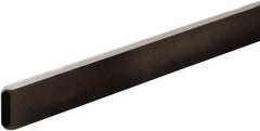 ECONOCO - 1/2" Wide, 1-1/2 High, Open Shelving Accessory/Component - Steel, Matte Finish, 48" Long, Use with 1/2" x 1-1/2" Rectangular Tubing Hangrail Brackets - Industrial Tool & Supply