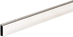 ECONOCO - 1/2" Wide, 1-1/2 High, Open Shelving Accessory/Component - Steel, Matte Finish, 48" Long, Use with 1/2" x 1-1/2" Rectangular Tubing Hangrail Brackets - Industrial Tool & Supply