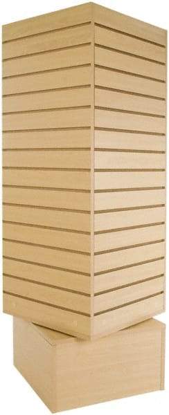 ECONOCO - 20" Wide, 60 High, Open Shelving Accessory/Component - Melanime Density Fiberboard, 20" Deep, Use with Slatwall Accessories - Industrial Tool & Supply