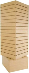 ECONOCO - 20" Wide, 60 High, Open Shelving Accessory/Component - Melanime Density Fiberboard, 20" Deep, Use with Slatwall Accessories - Industrial Tool & Supply