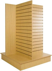 ECONOCO - 36" Wide, 54 High, Open Shelving Accessory/Component - Melanime Density Fiberboard, 36" Deep, Use with Slatwall Accessories - Industrial Tool & Supply