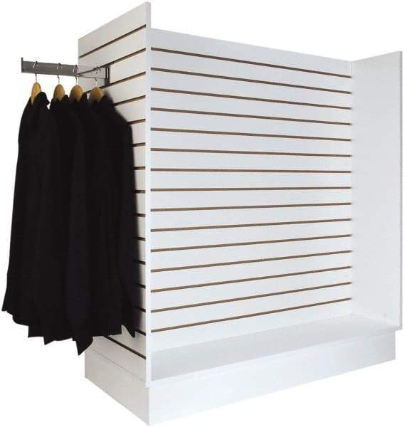 ECONOCO - 49-1/4" Wide, 54 High, Open Shelving Accessory/Component - Melanime Density Fiberboard, 24" Deep, Use with Slatwall Accessories - Industrial Tool & Supply