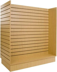 ECONOCO - 49-1/4" Wide, 54 High, Open Shelving Accessory/Component - Melanime Density Fiberboard, 24" Deep, Use with Slatwall Accessories - Industrial Tool & Supply