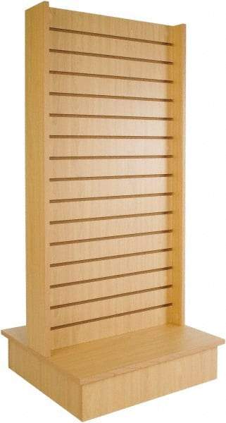 ECONOCO - 25-1/2" Wide, 54 High, Open Shelving Accessory/Component - Melanime Density Fiberboard, 24" Deep, Use with Slatwall Accessories - Industrial Tool & Supply