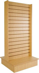 ECONOCO - 25-1/2" Wide, 54 High, Open Shelving Accessory/Component - Melanime Density Fiberboard, 24" Deep, Use with Slatwall Accessories - Industrial Tool & Supply