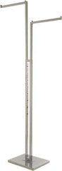 ECONOCO - 72 High, Open Shelving Accessory/Component - Steel, Chrome Finish, Use with Free Standing Garment Rack - Industrial Tool & Supply
