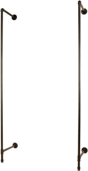 ECONOCO - 96 High, Open Shelving Accessory/Component - Steel, Anthracite Finish, 19-1/2" Deep, Use with Pipe System Outrigger - Industrial Tool & Supply