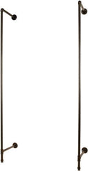 ECONOCO - 96 High, Open Shelving Accessory/Component - Steel, Anthracite Finish, 19-1/2" Deep, Use with Pipe System Outrigger - Industrial Tool & Supply