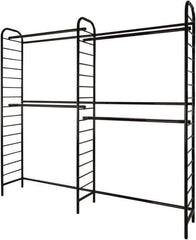 ECONOCO - 16" Wide, 88 High, Open Shelving Accessory/Component - Steel, Semi-Gloss Finish, 96" Long, Use with Ladder System - Industrial Tool & Supply