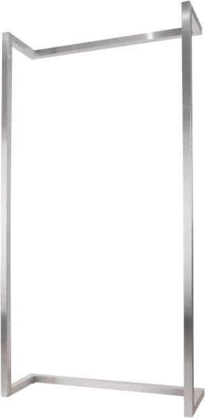 ECONOCO - 50" Wide, 96 High, Open Shelving Accessory/Component - Steel, Satin Chrome Finish, 16" Deep, Use with Alta System - Industrial Tool & Supply