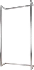 ECONOCO - 50" Wide, 96 High, Open Shelving Accessory/Component - Steel, Satin Chrome Finish, 16" Deep, Use with Alta System - Industrial Tool & Supply