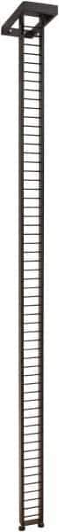 ECONOCO - 1-1/2" Wide, 87-1/2 High, Open Shelving Accessory/Component - Steel, Matte Finish, 7-1/2" Deep, Use with Mini-Ladder System - Industrial Tool & Supply