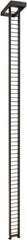ECONOCO - 1-1/2" Wide, 87-1/2 High, Open Shelving Accessory/Component - Steel, Matte Finish, 7-1/2" Deep, Use with Mini-Ladder System - Industrial Tool & Supply
