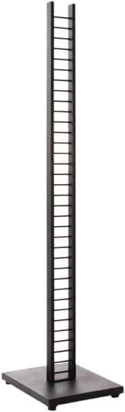 ECONOCO - 12" Wide, 54 High, Open Shelving Accessory/Component - Steel, Matte Finish, 15" Long, Use with Mini-Ladder System - Industrial Tool & Supply