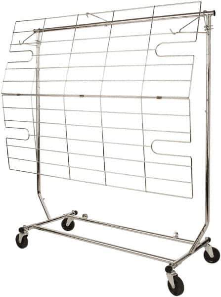 ECONOCO - 38 High, Open Shelving Accessory/Component - Steel, Chrome Finish, 50" Long, Use with RCS/1, RCS/2, RCW/4 - Industrial Tool & Supply