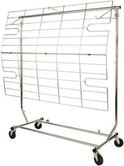 ECONOCO - 38 High, Open Shelving Accessory/Component - Steel, Chrome Finish, 50" Long, Use with RCS/1, RCS/2, RCW/4 - Industrial Tool & Supply