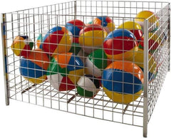 ECONOCO - 48" Long x 48" Wide x 32" High Steel Basket-Style Bulk Container - Industrial Tool & Supply