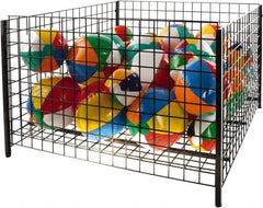 ECONOCO - 48" Long x 48" Wide x 32" High Steel Basket-Style Bulk Container - Industrial Tool & Supply