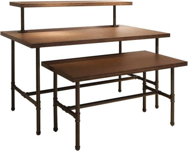 ECONOCO - 54" Long x 14" Wide x 12" High Stationary Table Nesting Topper - Dark Brown, Melamine Top - Industrial Tool & Supply