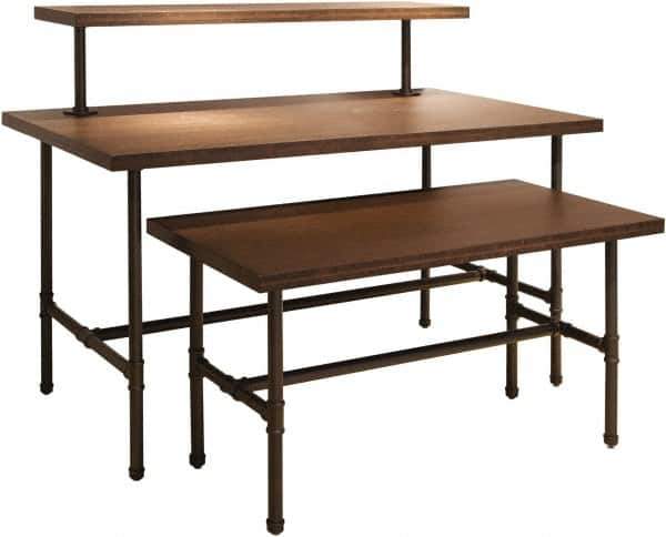 ECONOCO - 48" Long x 24" Wide x 24" High Stationary Nesting Table - Dark Brown, Melamine Top - Industrial Tool & Supply