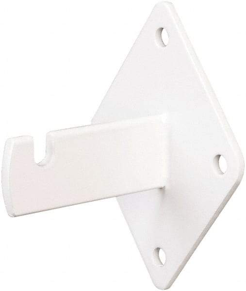 ECONOCO - Semi-Gloss Wall Bracket - 3-3/4" Long, 3" Wide - Industrial Tool & Supply