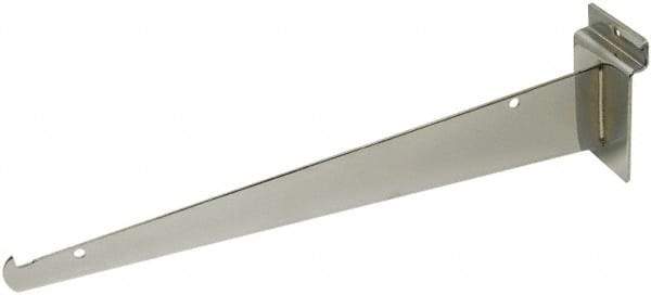 ECONOCO - Chrome Coated Shelf Bracket - 12" Long - Industrial Tool & Supply