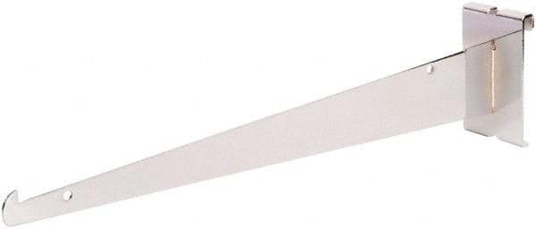 ECONOCO - Chrome Coated Shelf Bracket - 14" Long - Industrial Tool & Supply