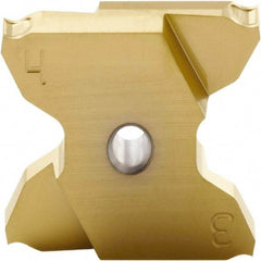 Seco - 2503015X4GKR Grade TGH1050, 0.1" Cutting Width Carbide Grooving Insert - 0.256" Max Depth of Cut, Right Hand, 0.15mm Corner Radius - Industrial Tool & Supply