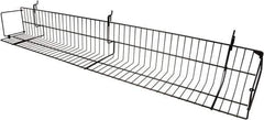 ECONOCO - 6-1/2 High, Open Shelving Accessory/Component - Steel, Epoxy Finish, 47-1/2" Long, Use with Slatwall, Gridwall or Slotted Standard Brackets - Industrial Tool & Supply