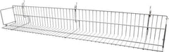 ECONOCO - 6-1/2 High, Open Shelving Accessory/Component - Steel, Epoxy Finish, 47-1/2" Long, Use with Slatwall, Gridwall or Slotted Standard Brackets - Industrial Tool & Supply