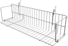 ECONOCO - 6-1/2 High, Open Shelving Accessory/Component - Steel, Epoxy Finish, 23-1/2" Long, Use with Slatwall, Gridwall or Slotted Standard Brackets - Industrial Tool & Supply