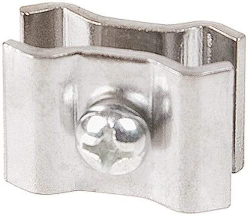 ECONOCO - Open Shelving Accessory/Component - Steel, Chrome Finish, Use with Grid Panels - Industrial Tool & Supply