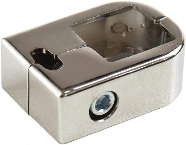 ECONOCO - Open Shelving Accessory/Component - Steel, Chrome Finish, Use with Grid Panels & Cubbies - Industrial Tool & Supply