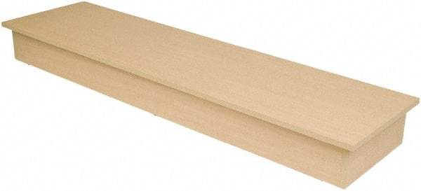 ECONOCO - 16" Wide, 6 High, Open Shelving Accessory/Component - Melamine, 60" Long, Use with Glass Cubbies - Industrial Tool & Supply