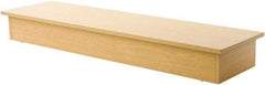 ECONOCO - 14" Wide, 6 High, Open Shelving Accessory/Component - Melamine, 52" Long, Use with Glass Cubbies - Industrial Tool & Supply