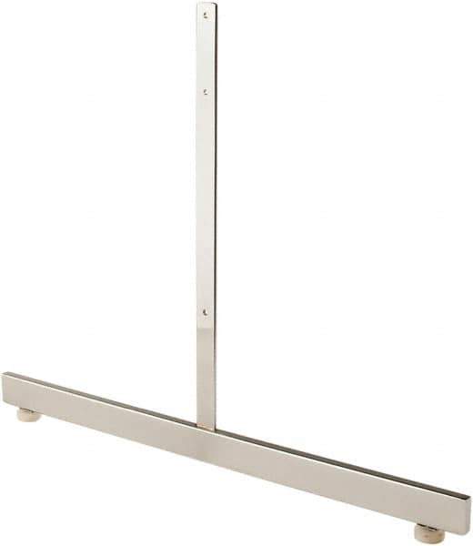 ECONOCO - 19-1/2 High, Open Shelving Accessory/Component - Steel, Chrome Finish, 24" Long, Use with Grid Panels - Industrial Tool & Supply