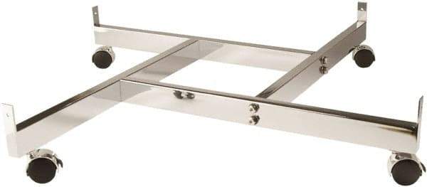 ECONOCO - Open Shelving Accessory/Component - Steel, Chrome Finish, 24" Long, Use with Grid Panels - Industrial Tool & Supply