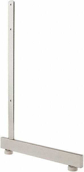 ECONOCO - 19-1/2 High, Open Shelving Accessory/Component - Steel, Chrome Finish, 12-3/4" Long, Use with Grid Panels - Industrial Tool & Supply
