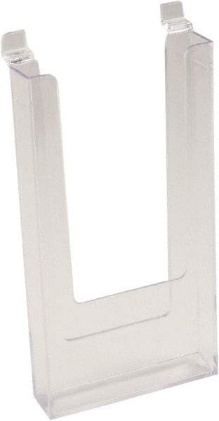 ECONOCO - 4-1/2" Wide x 1" Deep x 9" High, 1 Compartment, Acrylic Literature Holder - Clear, 4-7/16" Compartment Width x 13/16" Compartment Depth x 8-1/4" Compartment Height - Industrial Tool & Supply