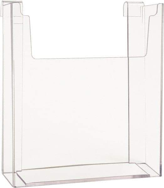 ECONOCO - 8-1/2" Wide x 2-1/4" Deep x 11" High, 1 Compartment, Acrylic Literature Holder - Clear, 8-7/8" Compartment Width x 2-1/4" Compartment Depth x 9-5/8" Compartment Height - Industrial Tool & Supply