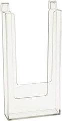 ECONOCO - 4" Wide x 13/16" Deep x 9" High, 1 Compartment, Acrylic Literature Holder - Clear, 4" Compartment Width x 13/16" Compartment Depth x 8-1/4" Compartment Height - Industrial Tool & Supply
