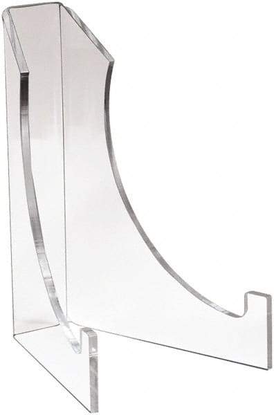 ECONOCO - 6" Deep x 8" High, Acrylic Display Easel - Clear - Industrial Tool & Supply