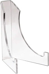 ECONOCO - 6" Deep x 8" High, Acrylic Display Easel - Clear - Industrial Tool & Supply