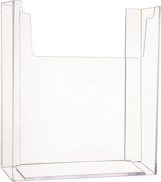 ECONOCO - 8-1/2" Wide x 2-1/4" Deep x 11" High, 1 Compartment, Acrylic Literature Holder - Clear, 8-7/8" Compartment Width x 2-1/4" Compartment Depth x 9-5/8" Compartment Height - Industrial Tool & Supply