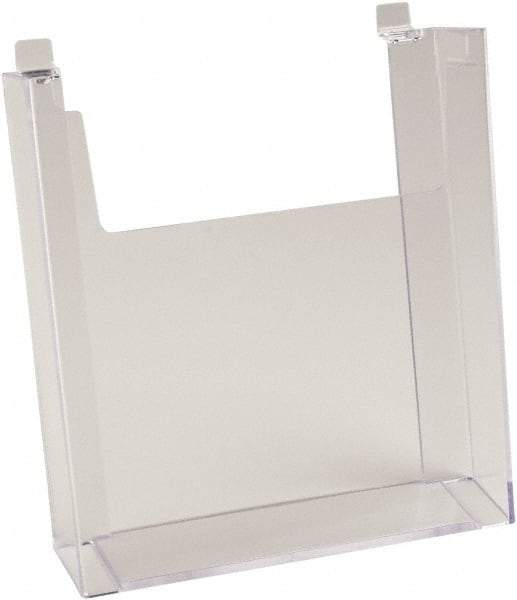 ECONOCO - 8-1/2" Wide x 2-1/4" Deep x 11" High, 1 Compartment, Acrylic Literature Holder - Clear, 8-7/8" Compartment Width x 2-1/4" Compartment Depth x 9-5/8" Compartment Height - Industrial Tool & Supply