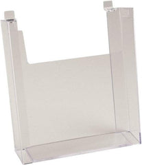 ECONOCO - 8-1/2" Wide x 2-1/4" Deep x 11" High, 1 Compartment, Acrylic Literature Holder - Clear, 8-7/8" Compartment Width x 2-1/4" Compartment Depth x 9-5/8" Compartment Height - Industrial Tool & Supply
